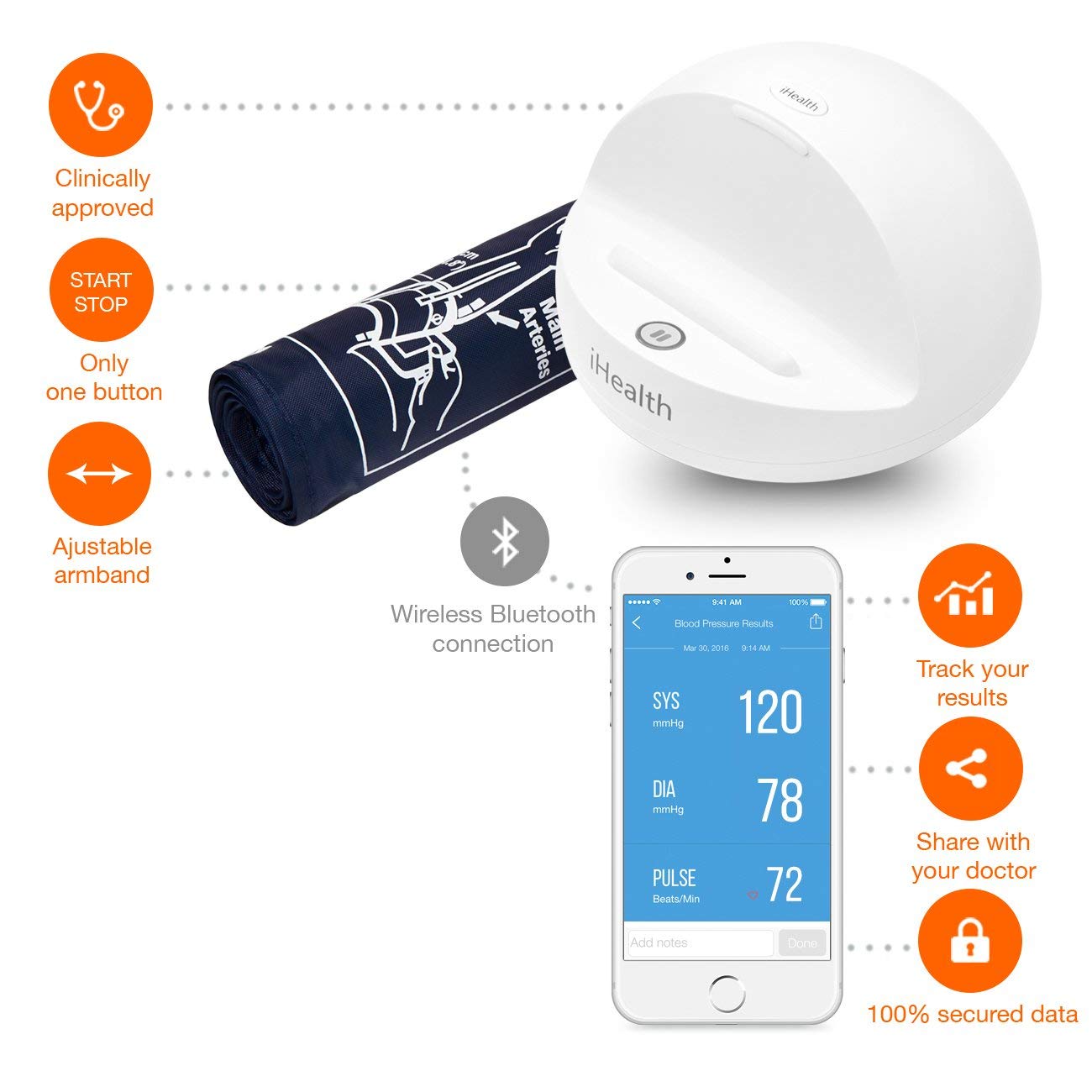 BAUMANÓMETRO PRESIÓN ARTERIAL BLUETOOTH